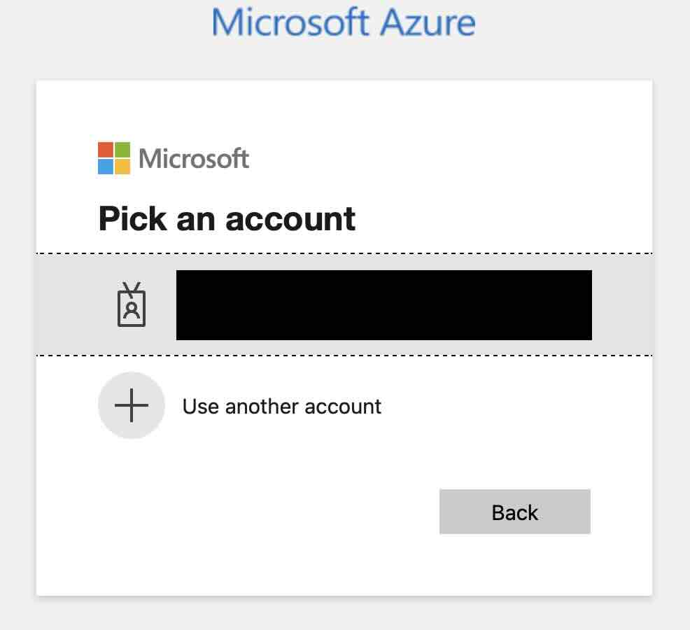 Microsoft Azure Sign-in Page